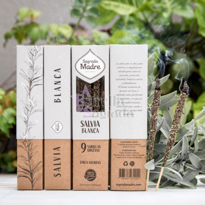 Sahumerios De Salvia Blanca Sagrada Madre | Estrella Sagrada