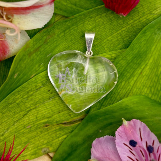 Dije Corazón Cuarzo Cristal | Estrella Sagrada