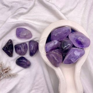 Piedra Amatista Rolada 100 Gramos | Estrella Sagrada