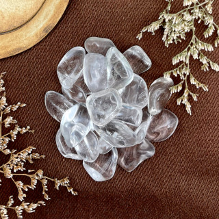 Piedra Cuarzo Cristal Rolado 100 Gramos | Estrella Sagrada