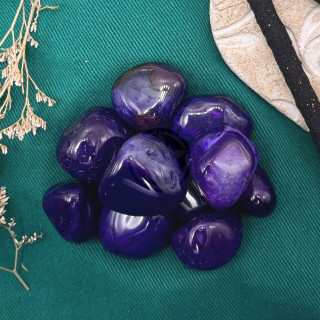 Piedra Ágata Violeta Rolada 100 Gramos | Estrella Sagrada
