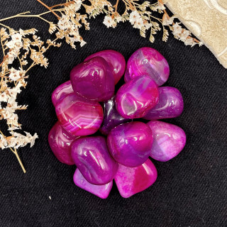 Piedra Ágata Rosa Rolada 100 Gramos | Estrella Sagrada