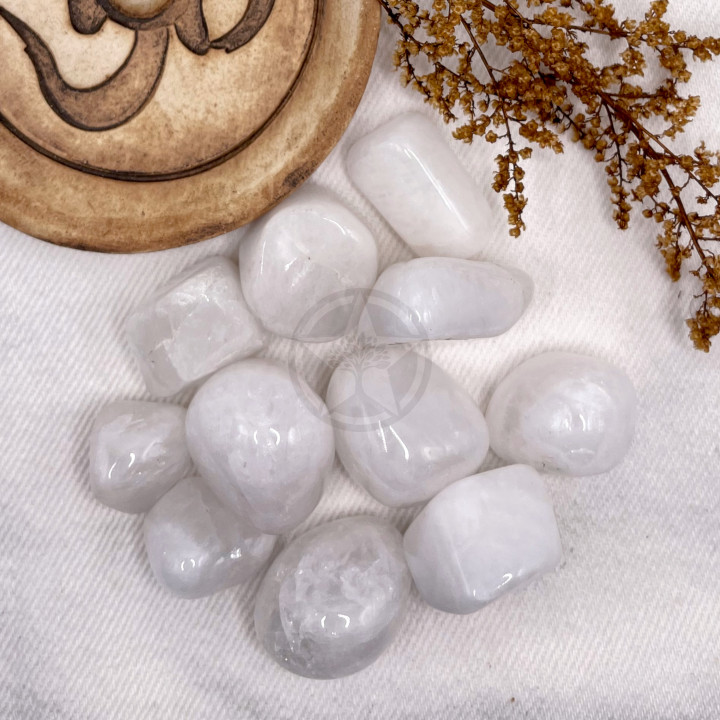 Piedra Cuarzo Blanco Rolado 100 Gramos | Estrella Sagrada