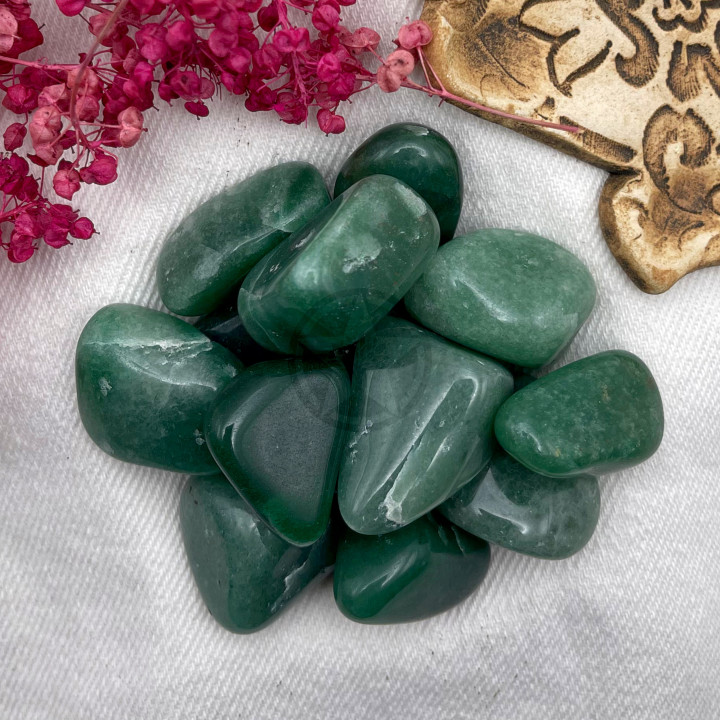 Piedra Cuarzo Verde Rolado 100 Gramos | Estrella Sagrada