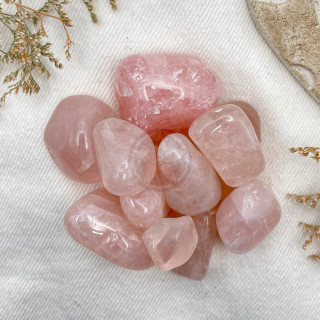 Piedra Cuarzo Rosa Rolado 100 Gramos | Estrella Sagrada