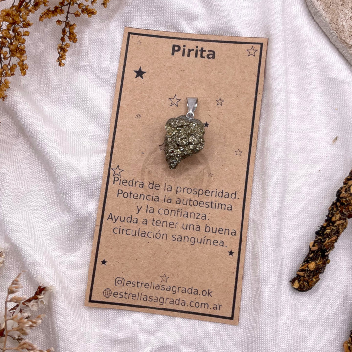 Dije Pirita En Bruto | Estrella Sagrada