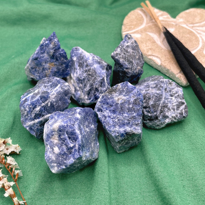 Piedra Sodalita En Bruto 100 Gramos | Estrella Sagrada