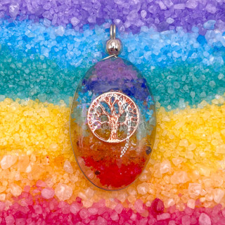 Dije 7 Chakras Y Árbol De La Vida | Estrella Sagrada
