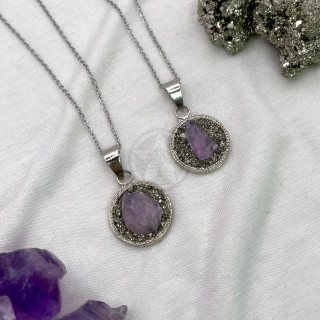 Collar De Prosperidad Amatista Pirita | Estrella Sagrada