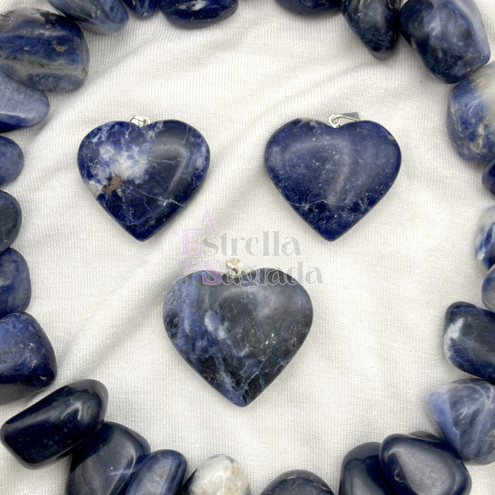 Dije Corazón Sodalita | Estrella Sagrada