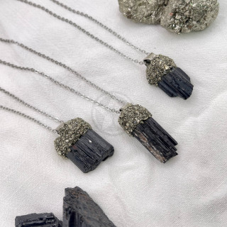 Collar Bruto De Fuerza Turmalina Negra | Estrella Sagrada