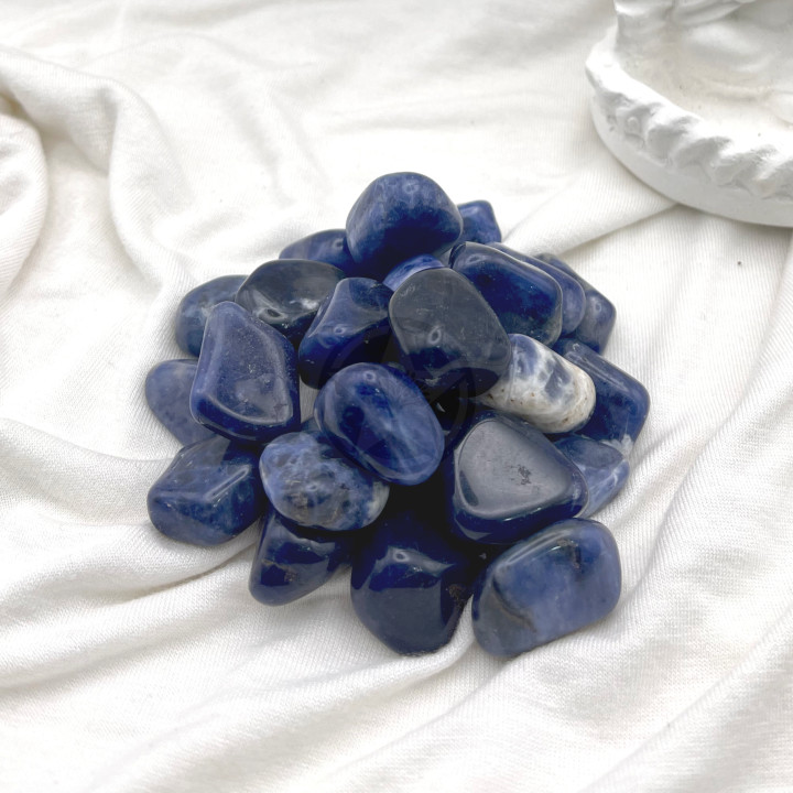 Piedra Sodalita Rolada 100 Gramos | Estrella Sagrada